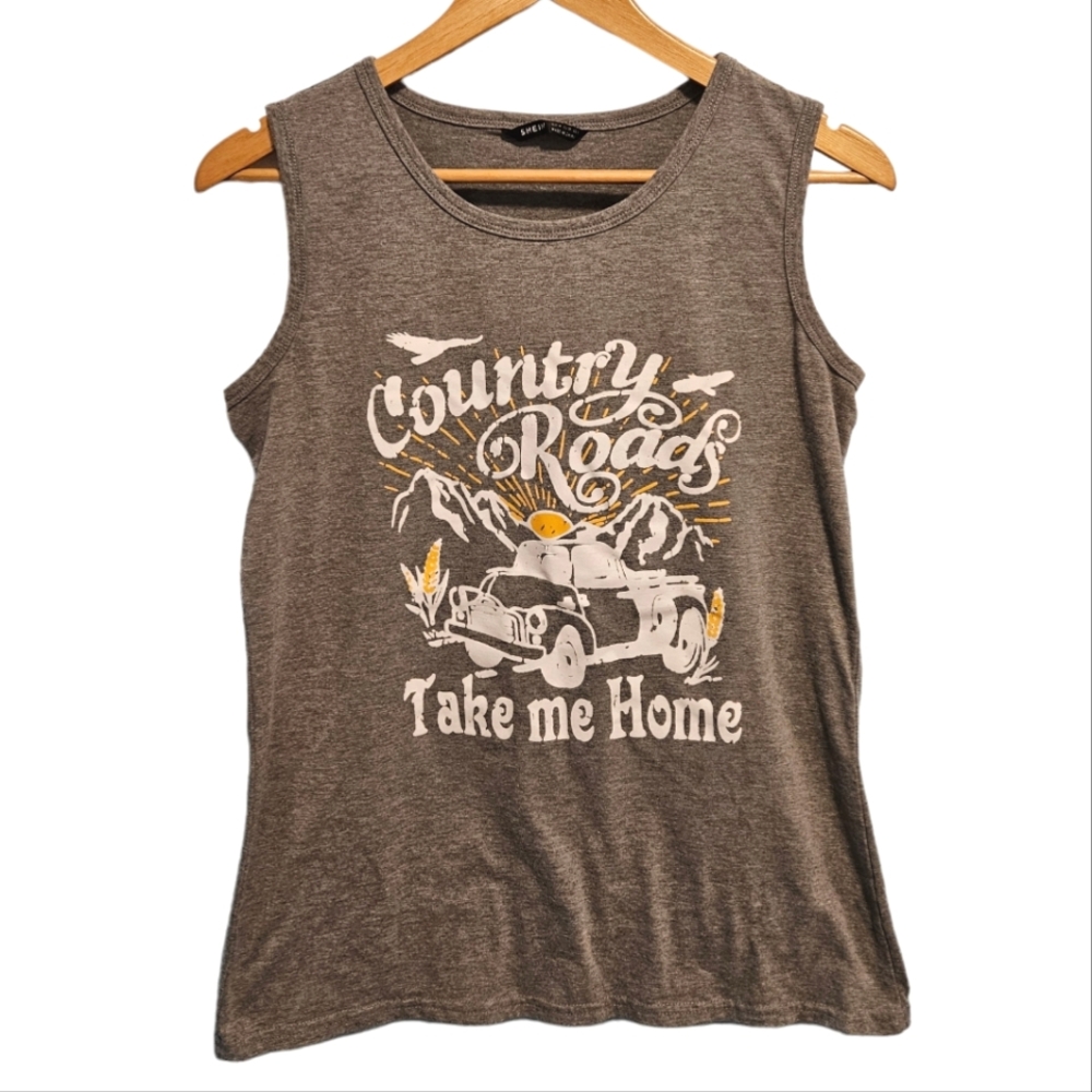SHEIN Sleeveless Graphic Top (Medium)